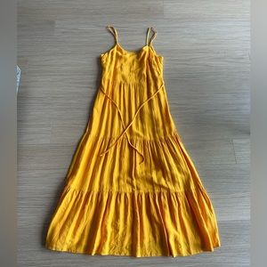 Yellow maxi dress - never worn, size S/M